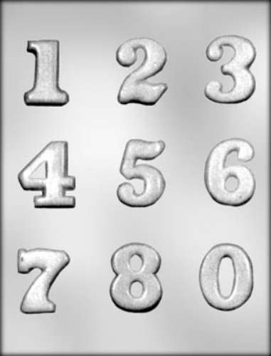 Numbers Chocolate Mould - Click Image to Close